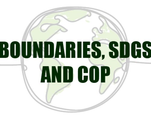 BOUNDARIES, SDGS + COP